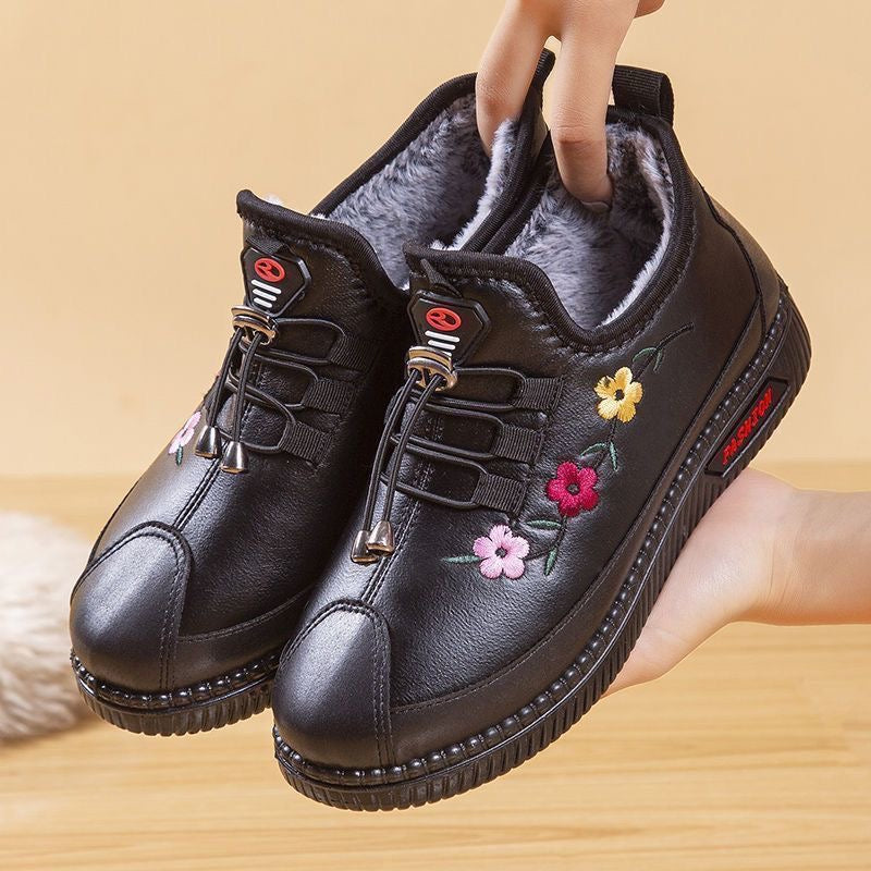 Květinové kožené boty pro luxusní a trvalé pohodlí