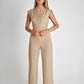 Women's Sleeveless Wide Leg Jumpsuit 