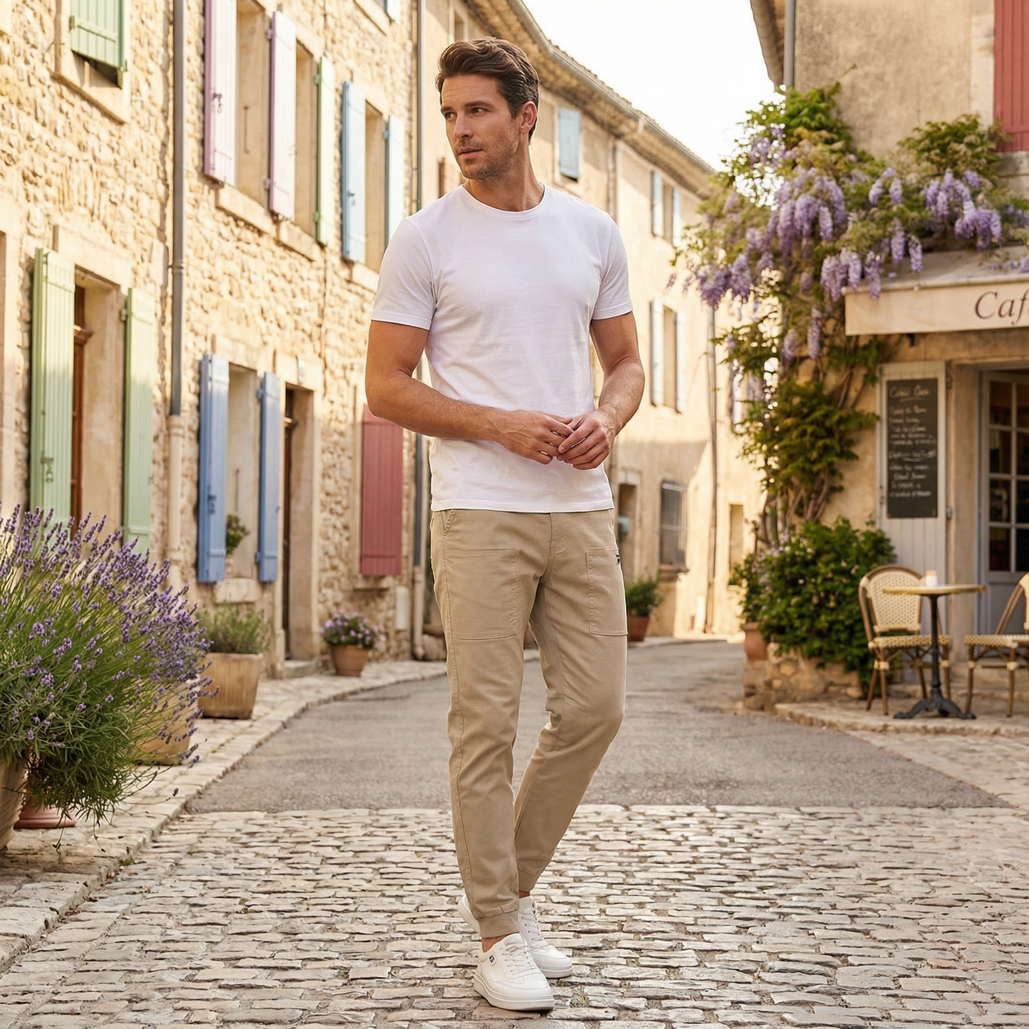 Comfortable and functional cargo pants with multiple pockets 